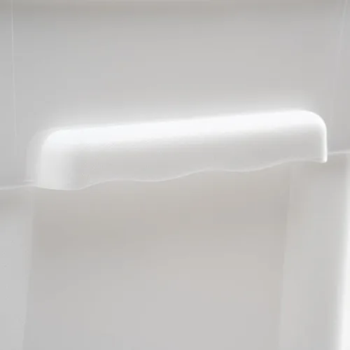 Vista 2 de Winco Contenedor de plástico cuadrado blanco de 22 cuartos