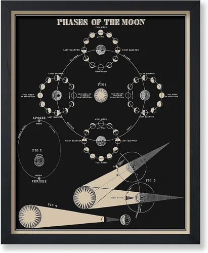 Vista 42 de Poster Master Póster esotérico de H. Butler - Arte de pared en blanco y negro, astronomía antigua y diagrama celestial, regalo para fanáticos