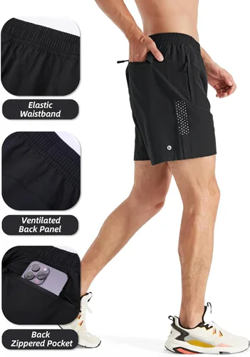 Vista 4 de HIFEOS Pantalones cortos deportivos para hombre, pantalones cortos de entrenamiento para correr, tenis, gimnasio, 5, 7, 9 pulgadas, cómodos