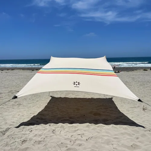 Vista 8 de Neso Gigante - Carpa de Playa Portátil Refugio Solar - Toldo de Sombra de Playa Ligero - Fácil Instalación para Salidas Familiares - Esquinas
