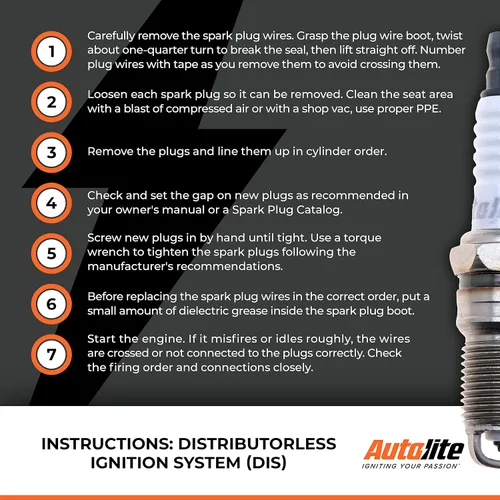 Vista 7 de Autolite Iridium XP - Bujías de repuesto para automóviles, XP105 (paquete de 4)