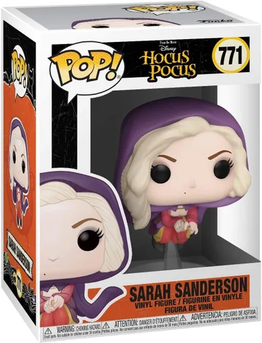 Vista 3 de POP Disney: Hocus Pocus – Sarah Sanderson Flying Funko Pop! Figura de vinilo (con funda protectora compatible con caja pop box), multicolor, 3.75