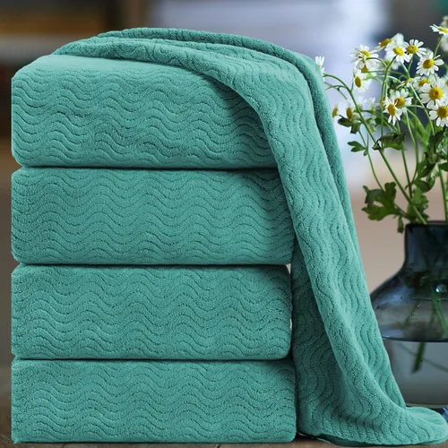 Vista 14 de Smuge Juego de toallas de baño texturizadas ultrasuaves de 8 piezas para baño, ducha, piscina, cocina, secado rápido, ligeras y altamente