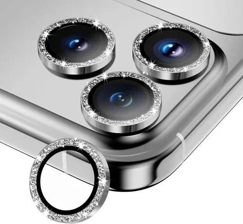 Vista 37 de Protector de lente de cámara para iPhone 17/16/16 Plus, Vidrio templado de metal Cubierta individual de lente de cámara [Anti-caída] Compatible