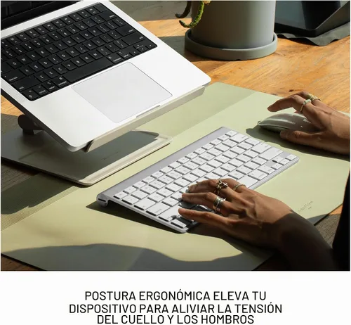 Vista 2 de [Usado] Native Union - Soporte de escritorio para laptop de altura ajustable ergonómico – Compatible con MacBook Air/Pro, iPad, Dell, HP, Lenovo