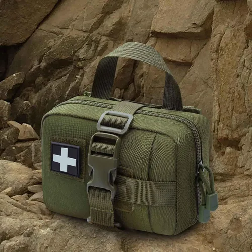 Vista 6 de Molle Rip Away Ifak bolsa táctica de primeros auxilios bolsa de utilidad médica EMT bolsa sólo