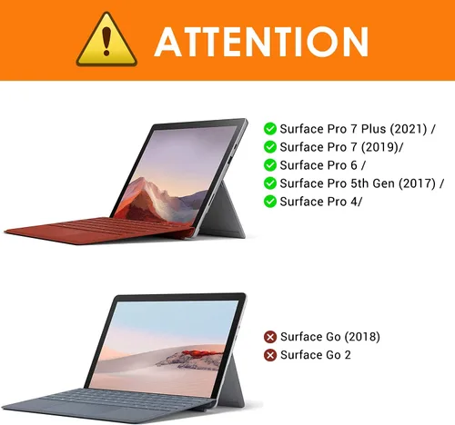 Vista 2 de MoKo Protector de pantalla mate para tableta Microsoft Surface Pro 7 Plus/Pro 7/Pro 6/Pro 5/Pro 4/Pro LTE, película PET antirreflejo, escritura