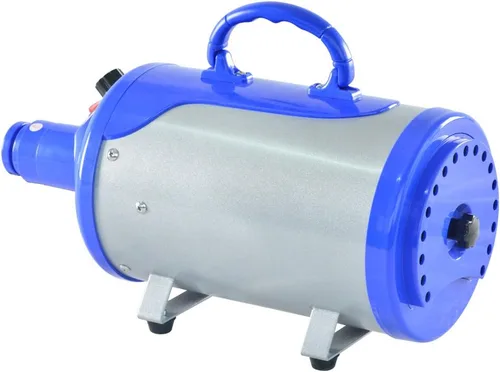 Vista 3 de SHELANDY Groomer Partner Secador de pelo de mascotas con fuerza para perros, soplador para el aseo de perros con calentador (Azul)
