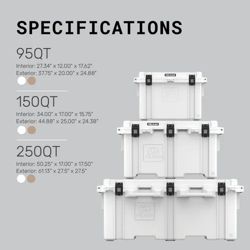 Vista 11 de Pelican Enfriador Elite de 95 cuartos Blanco
