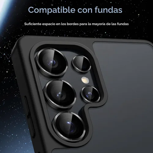 Vista 7 de JETech Protector de lente de cámara para Samsung Galaxy S25 Ultra, negro, 1