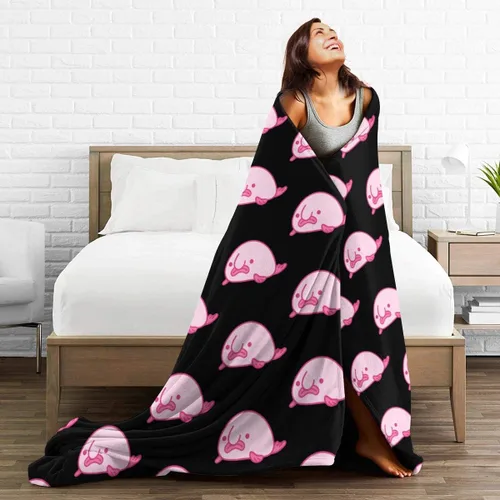 Vista 5 de The Blobfish - Manta de microforro polar ultrasuave para cama de 50 x 40 pulgadas