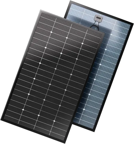 Vista 9 de JJN Paneles solares de 100 W, panel solar monocristalino de 10BB de 12 V 100 W, cargador de alimentación de módulo fotovoltaico de alta eficiencia