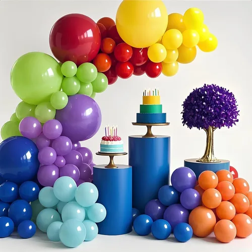 Vista 9 de Kit de arco de globos dorados de 147 piezas, globos metálicos dorados de diferentes tamaños para decoraciones de cumpleaños, baby shower, fiesta