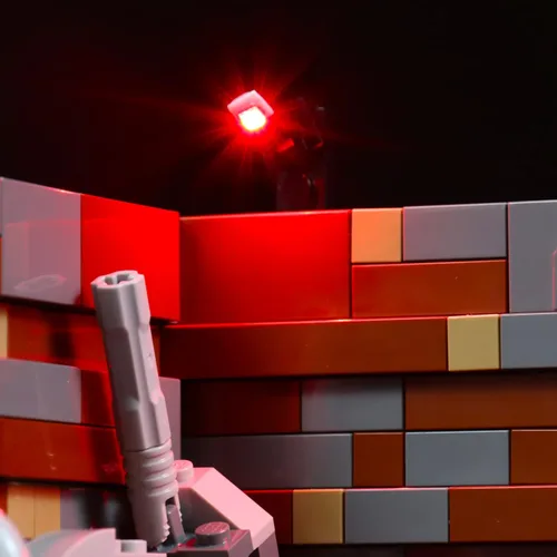 Vista 6 de BrickBling Kit de luz LED compatible con el compactador de basura Lego