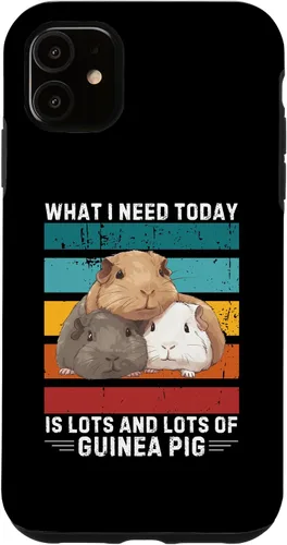 Vista 5 de iPhone 15 Vintage What I Need Today Is Lots And Lots of Guinea Pig Case