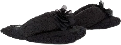 Vista 8 de Jessica Simpson - Pantuflas de espuma viscoelástica, afelpadas, para mujer, con suela antideslizante