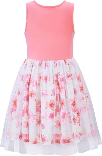 Vista 2 de Vestido de niña casual sin mangas tutú de tul para fiesta escolar de 4 a 12 años