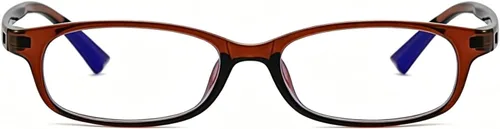 Vista 15 de HJSTES Retro Clear Rectangle Glasses for Women Men Fake Blue Light Blocking Lens Narrow Frame Non Prescription Eyeglasses