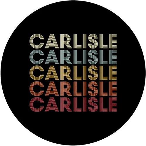 Vista 3 de Carlisle Kentucky Carlisle KY Retro Vintage Texto PopSockets PopGrip intercambiable