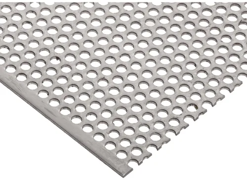 Vista 50 de 304, hoja perforada de acero inoxidable, sólida, acabo sin pulir (molinillo), sistema imperial, escalonada, 1