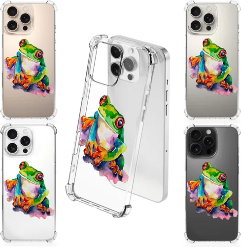 Vista 3 de Cottagecore - Funda de rana para iPhone 7/8/SE 2020, pintura de acuarela, TPU suave, flexible, cuerpo completo, bolsa de aire, a prueba de golpes