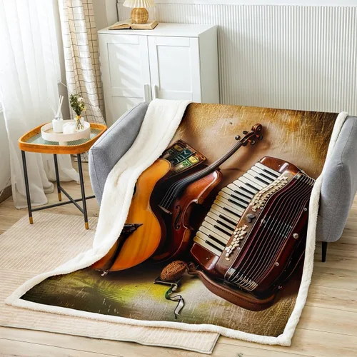 Vista 15 de Feelyou - Manta de forro polar con estampado de melocotones, diseño tropical de frutas, suave y linda, para cama, sofá, sillón, decoración de Multi