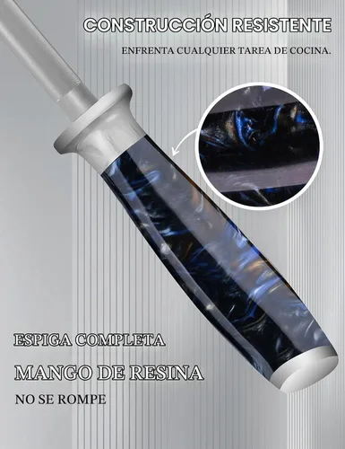 Vista 4 de WILDMOK Afilar la dureza estupenda que afila Rod de acero, sacapuntas de cuchillo de 9 pulgadas