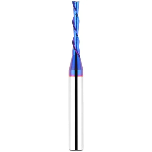 Vista 38 de EANOSIC Brocas de fresadora en espiral de compresión ascendente y descendente de 1/2 pulgada de diámetro de corte con revestimiento nano azul
