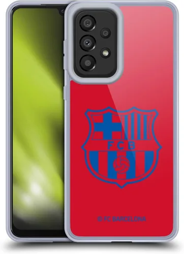 Vista 8 de Head Case Designs Funda de gel suave con licencia oficial del FC Barcelona Barca Crest Patterns compatible con Galaxy A33 5G (2022)