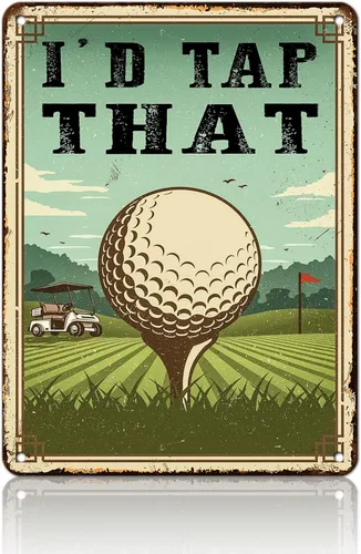 Vista 20 de Golf Girl Metal Tin Sign Golf Metal Poster Never Underestimate A Lady Who Plays Golf Funny Vintage Tin Sign Wall Plaque Poster 12x16inch
