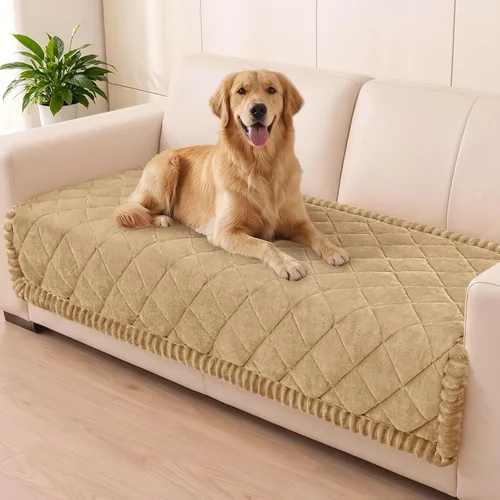 Vista 27 de Smiry Couch Cover for Dogs, Non Slip Washable Pet Sofa Protector for Large Dogs, Cats, Fuzzy Plush Sofa Covers Backrest & Armrest, Against Fur, Dirt
