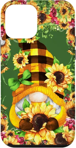Vista 16 de iPhone 16 Unique Summer Gnome For Hippie With Cute Sunflower Gnomie Case