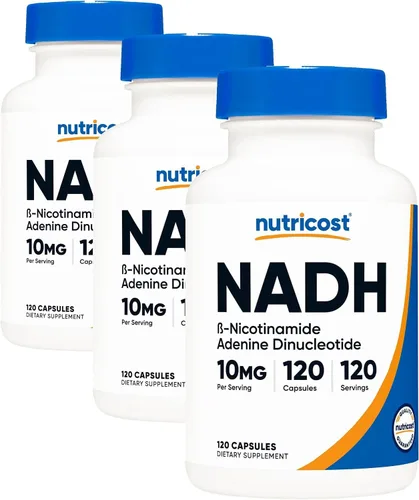 Vista 6 de Nutricost NADH (10 mg) 120 cápsulas, vegano, sin gluten, sin OMG