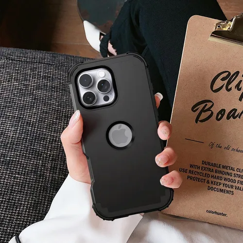 Vista 7 de IDweel Funda para iPhone 16 Pro Max con Protector de Pantalla, 3 en 1 Resistente a Golpes Ajuste Delgado Híbrida de Servicio Pesado Cubierta Dura