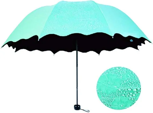 Vista 3 de Honeystore Blossom Magic Compact paraguas Triple plegable Anti-UV Dome Sombrilla