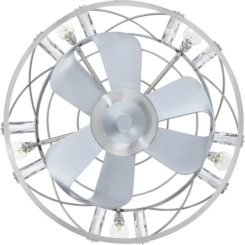 Vista 5 de Parrot Uncle Ventiladores de techo con luces y control remoto sin aspas, ventilador de techo con luz para dormitorio, ventiladores de techo