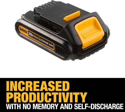 Vista 4 de DEWALT DCB201 Batería compacta de iones de litio, 1.5 A 20 V