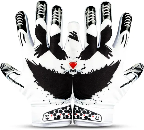 Vista 6 de Jester 4.0 Guantes de Fútbol Americano – Guantes de Receptor Elite Pro Grip para Adultos y Jóvenes – Guantes de Fútbol Americano con Agarre Pegajoso