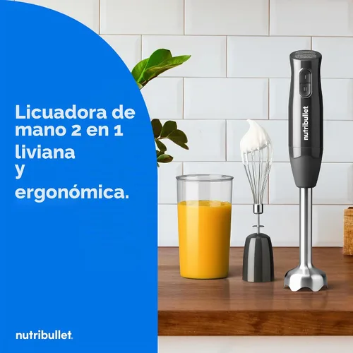 Vista 2 de nutribullet Batidora de inmersión Lite gris oscuro