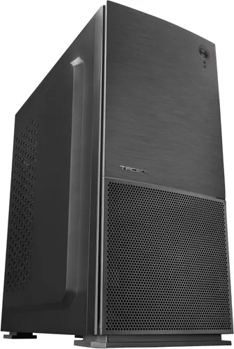 Vista 8 de Tacens 2FERROX, ATX Semi-Tower PC Case, ventilador lateral de 4.7 in, rejilla delantera, acero, negro