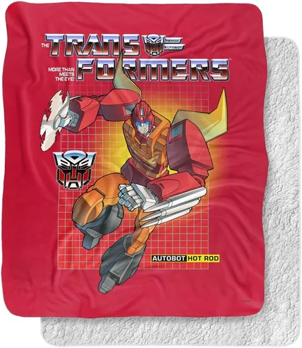 Vista 8 de Transformers Bumblebee Silky Touch Sherpa Back Manta súper suave