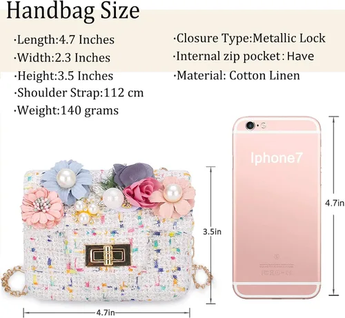 Vista 2 de Bolsos pequeños para niñas pequeñas, bolsos de bebé para niños pequeños