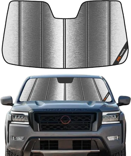 Vista 9 de Pigenius Parasol para parabrisas para Nissan Frontier 2005-2021, Xterra 2005-2015, para Suzuki Equator 2009-2012 - Salvaguarda