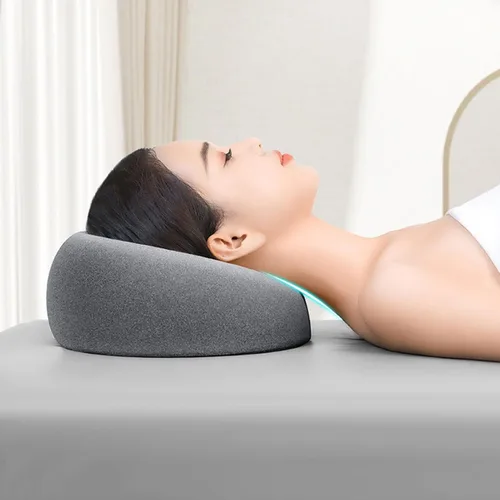 Vista 4 de Almohada boca abajo después de cirugía ocular Comfort Support Home Massage Pillow Diseño ergonómico Vitrectomía Retinal Recuperación Almohada Gris