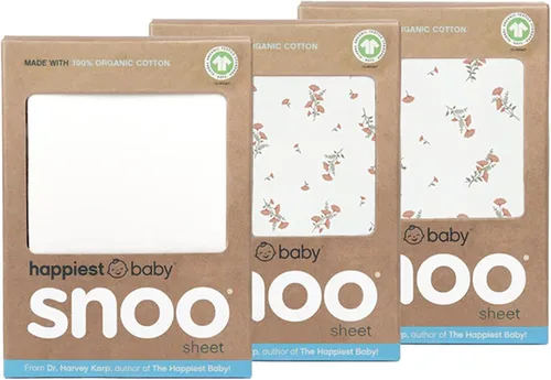 Vista 5 de Happiest Baby SNOO - Sábana bajera ajustable de algodón orgánico para bebé