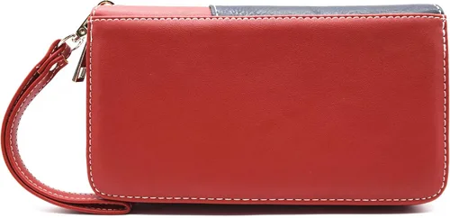 Vista 2 de WESTERN ORIGIN Bandolera con tachuelas y rayas de la bandera estadounidense, bolso patriótico de Estados Unidos, bolso de cuero para mujer