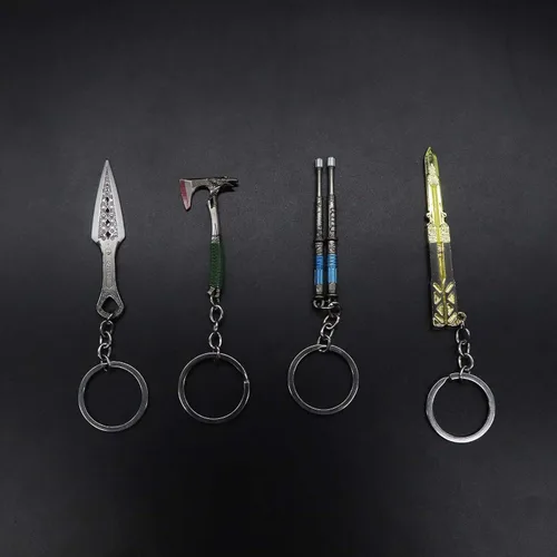 Vista 8 de Heirloom Heirloom de metal Heirloom Lifeline Heirloom Bloodhound Raven Bite Mini llavero de metal colgante mochila colgante regalo para jugadores