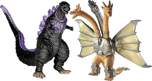Vista 10 de TwCare Juego de 2 Figuras de Monstruo Legendario de Fuego Shin, Juguetes del Rey Llameante de los Monstruos, Articulaciones Móviles, Serie de Dragón