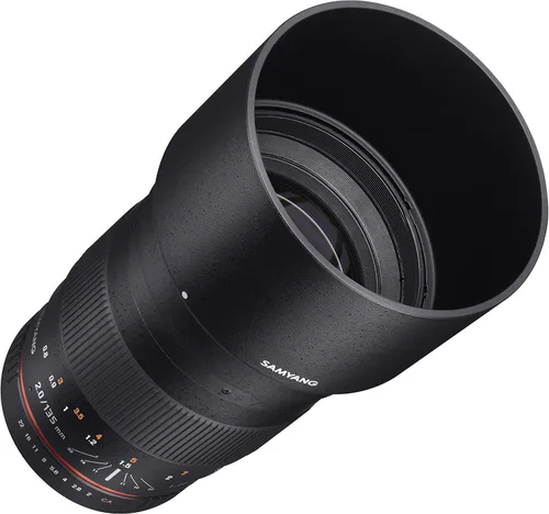 Vista 2 de Objetivo Samyang 5.3 pulgadas. F2.0 ED UMC, de lente fija Capture distant subjects with sharp telephoto performance and bright optics for