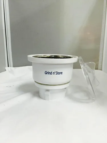 Vista 2 de Preethi Grind n' Store Blue Leaf Chutney Tarro de 0.4 litros, plata